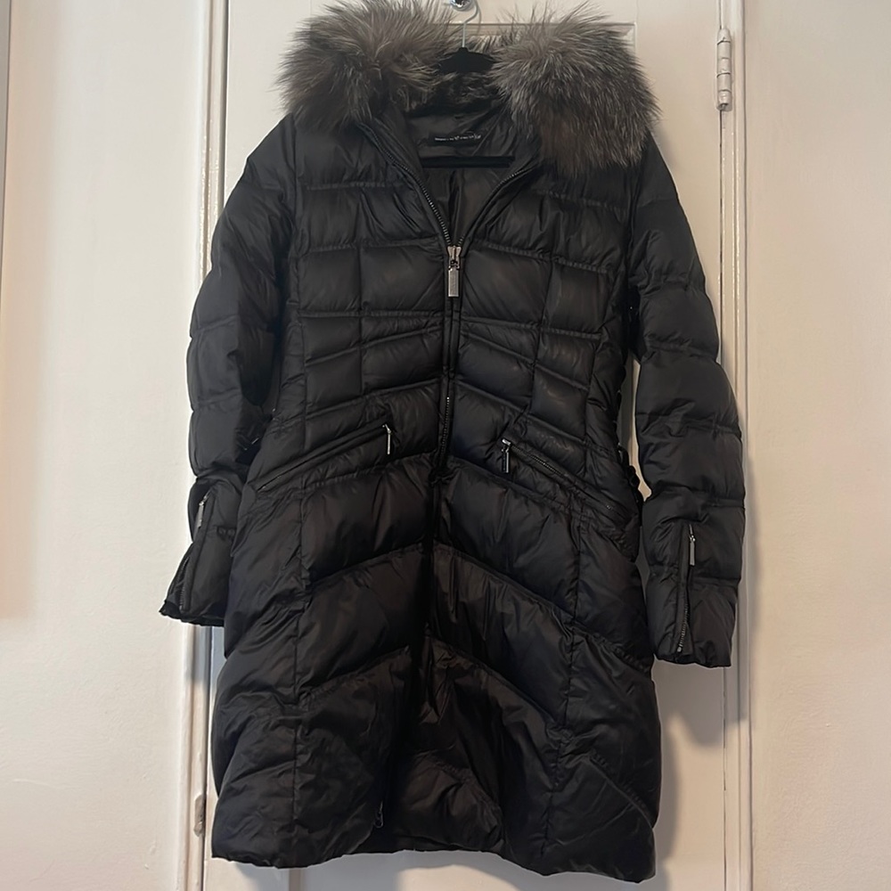 Dawn Levy Fur Trim Coat